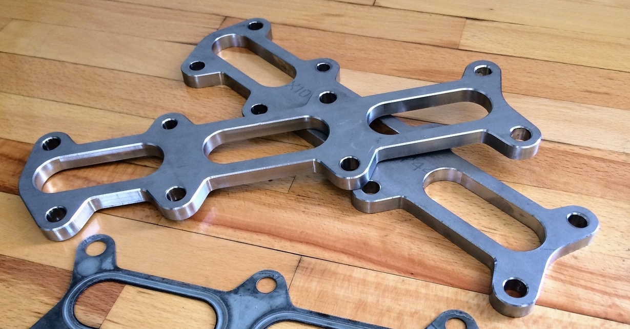 Custom made exhaust flanges